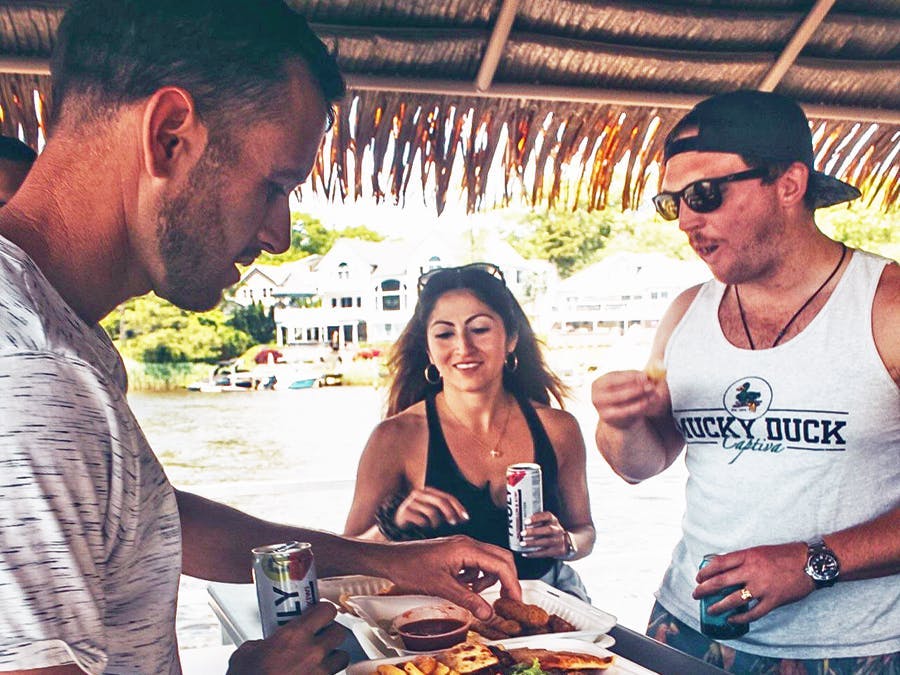 Eating while cruising